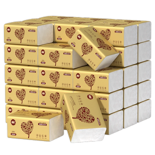 60包抽纸家用实惠装整箱卫生纸巾面巾餐巾纸抽原木抽纸巾漫花