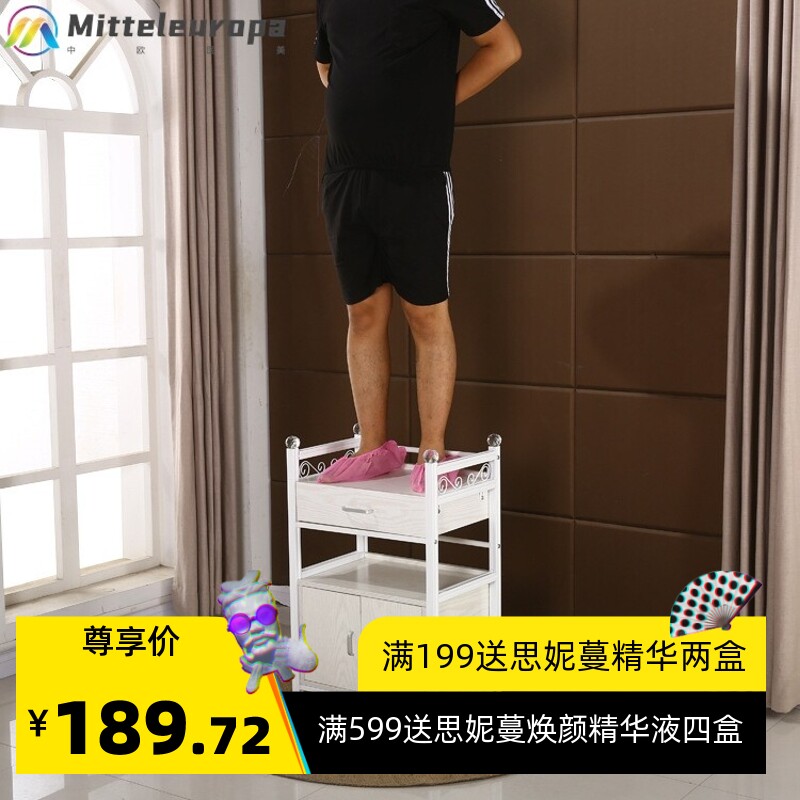 美容推车欧式多功能带抽屉美容院小推车移动按摩纹绣置物架工具车