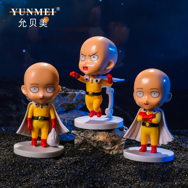 一拳超人动漫周边光头埼玉老师杰诺斯手办人偶模型一击男玩偶公仔