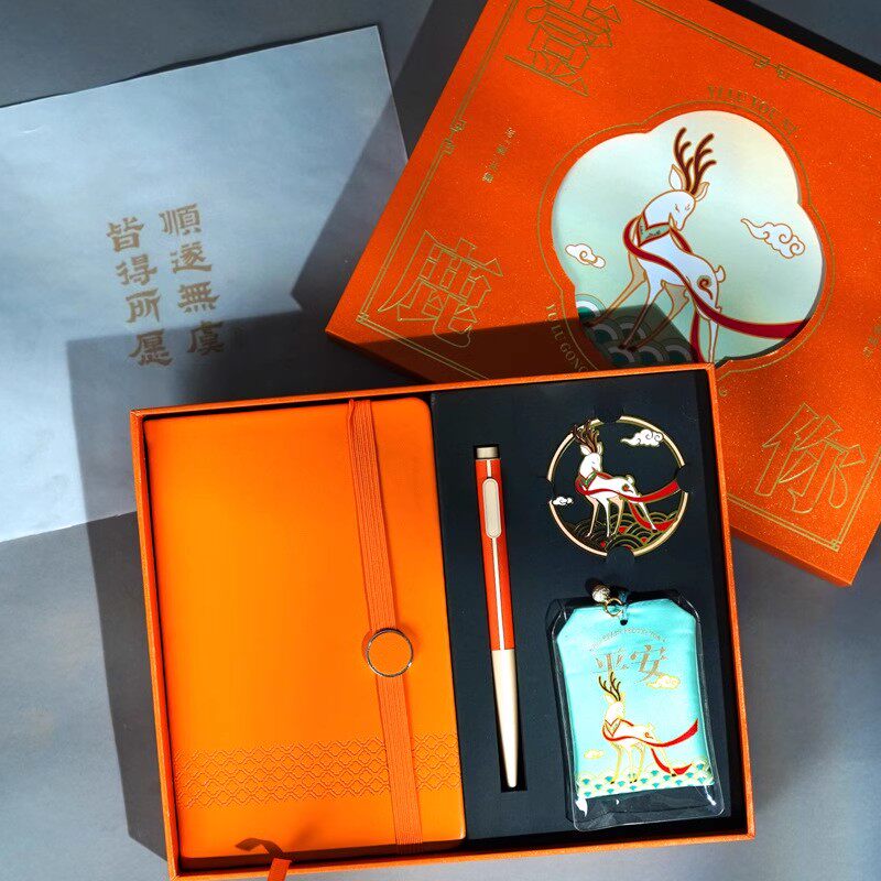 古典中国风书签签字笔记事本礼盒 北京故宫博物馆文创大学高颜值创意旅游纪念品定制奖励学生送老师图片