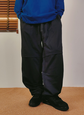 FCHOOD发财虎日系工装裤cityboy复古男女弹力休闲裤松紧腰可调节