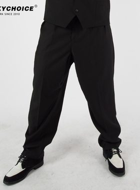 黑色街舞Popping宽松裤子定制嘻哈西海岸hiphop绅士LOCKING演出