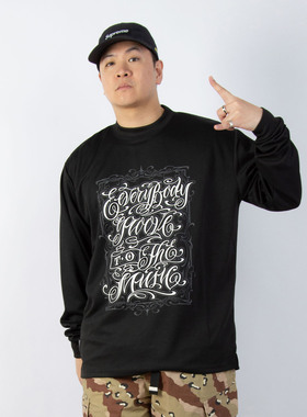 FunkyChoice X Hozin联名街舞popping长袖西海岸演出比赛T恤男女