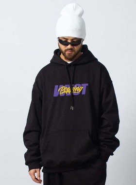 FunkyChoice秋冬宽松加绒卫衣街舞popping帽衫westcoast西海岸男