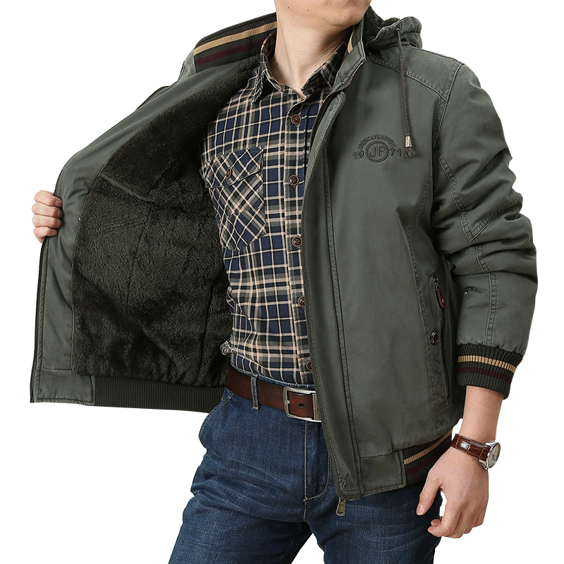 冬季棉衣男加厚加绒纯棉冬装棉服