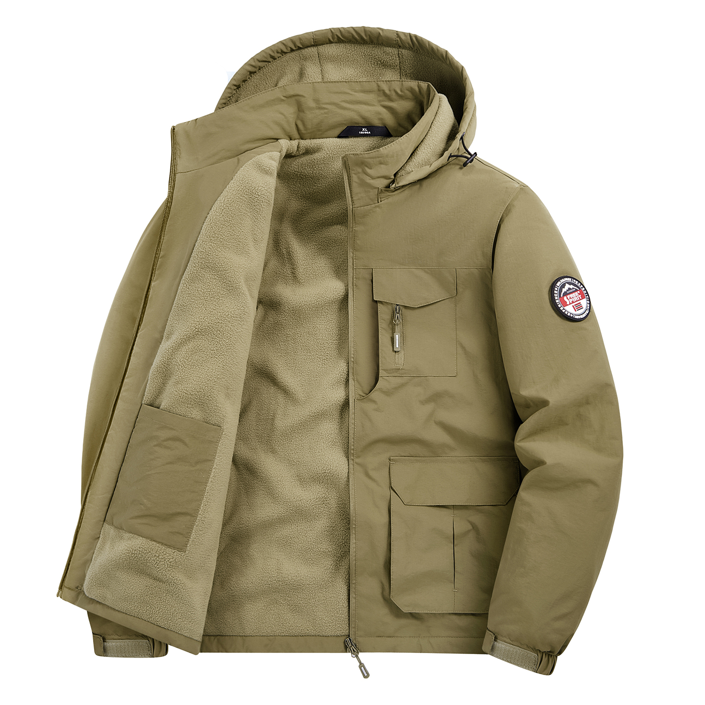 男士棉衣冬季户外加绒加厚外套