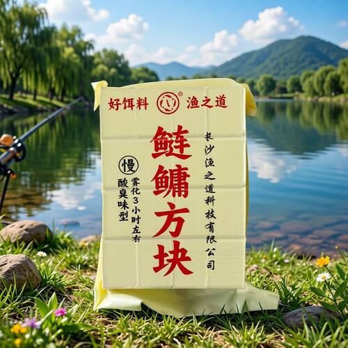 渔之道鲢鳙方块饵抛竿打窝方块白鲢花鲢快中特慢浮钓大头胖头饵料