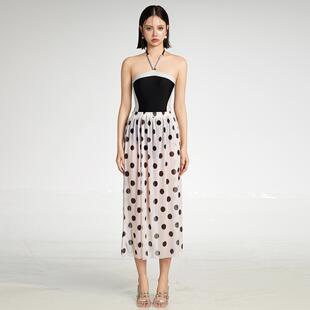 女新款 青云端 W小调连体两件套小香风高级感显瘦沙滩裙游泳衣泳装