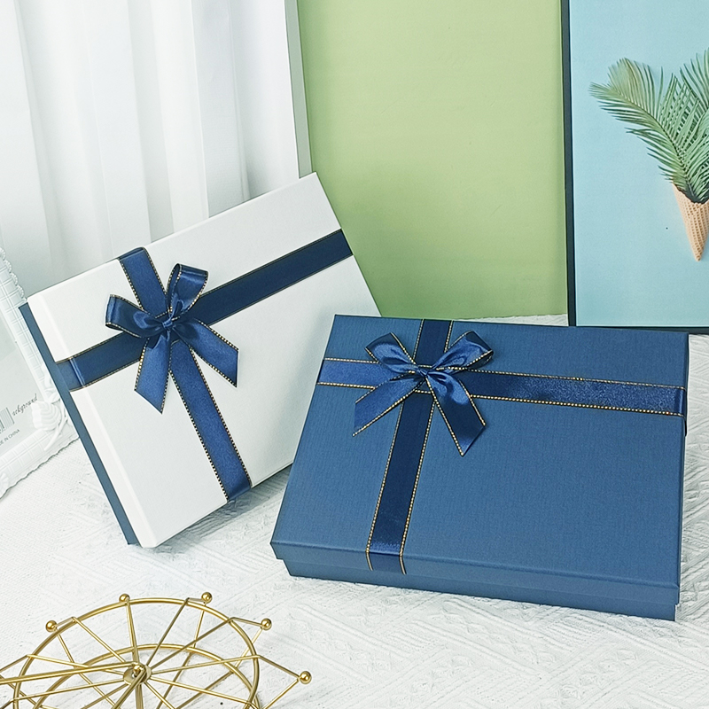 蓝色礼物盒礼盒空盒礼品盒包装盒