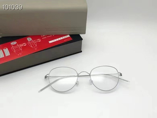 正品LINDBERG林德伯格纯钛jorn男女眼镜框 复古圆框时尚眼镜架