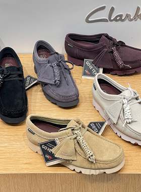 其乐Clarks Gore Tex Originals麂皮复古休闲女生袋鼠鞋