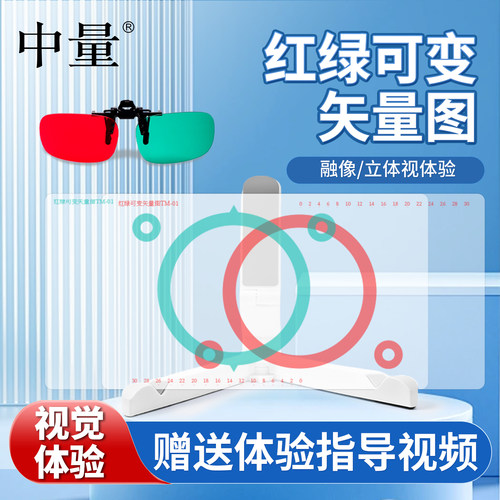 红绿可变矢量图立体视矫正训练