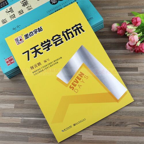 制图学生钢笔临摹墨点字帖