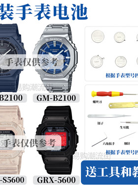 原装卡西欧GA/GM-B2100/GMS-S5600/GRX-5600手表光动能电池防水圈
