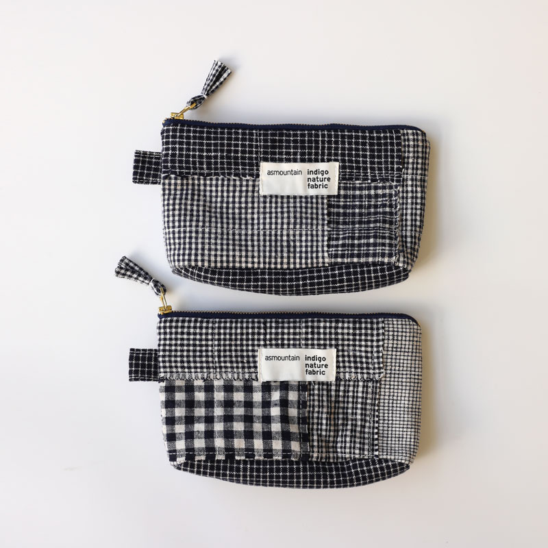 像山拼接手拿包收纳简约笔袋