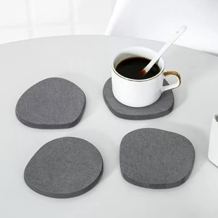 6个装异形不规则杯垫套装硅藻土干燥垫吸水速干饮料咖啡隔热垫子