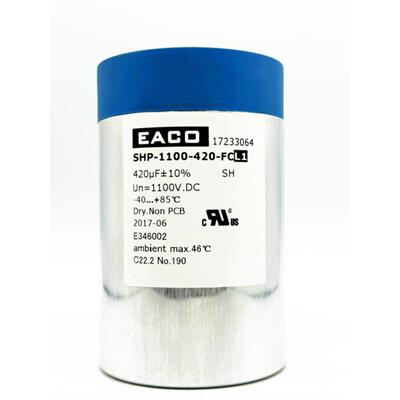 EACO 420uF 1100VDC SHP-1100-420-FCL1 风光储能直流滤波电容器