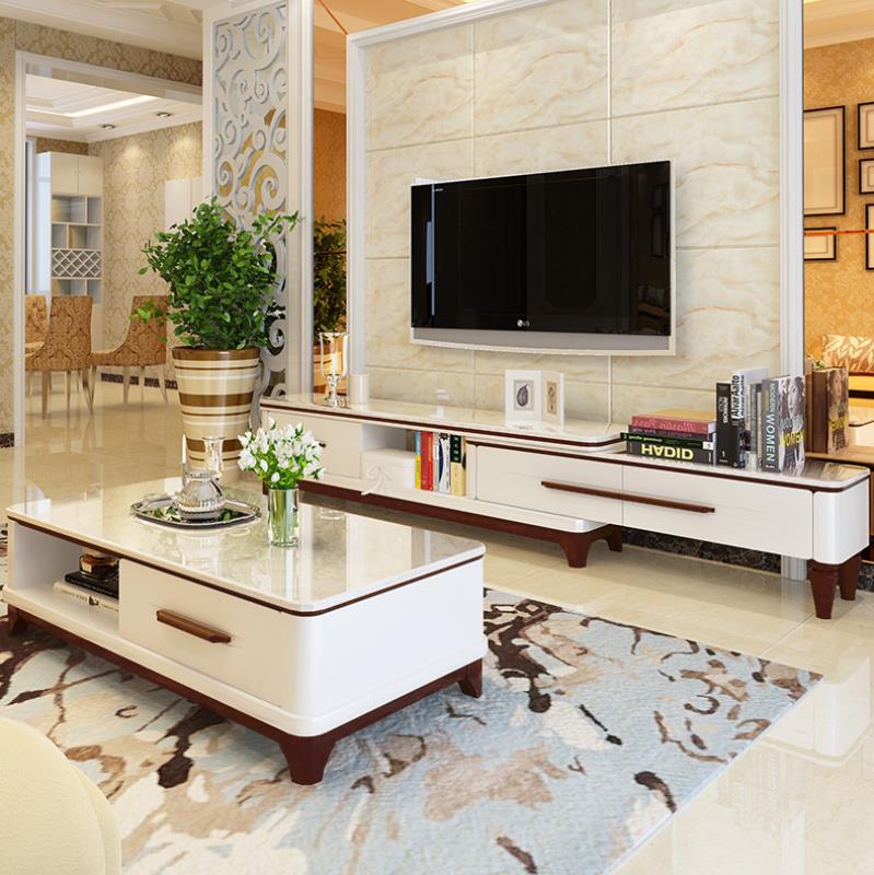 实木色电视柜茶几组合套装卧室电视机柜现代简约电视台柜小户型迷|ruв категории жилой мебели, кабинет, телевизионный шкаф - от Buy2taobao.com для оказания профессиональной услуги покупки агента Taobao