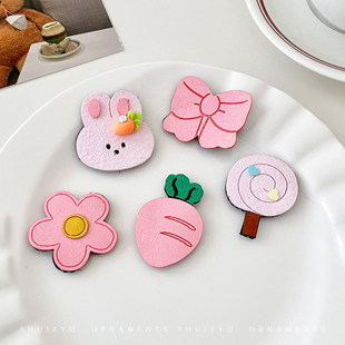 不伤发碎发整理神器儿童前额浏海卡通粘女童发贴小女孩魔术贴发饰