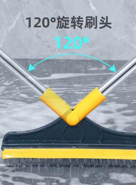 理卫生间地板刷刮水硬毛厕所浴室地缝刷地子长柄清刷瓷砖清洁UWU