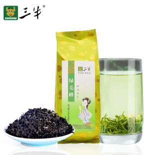 三牛绿毛峰 素毛峰新茶 四川绿茶 500克蒙顶山茶蜀匠蒙顶毛峰素茶