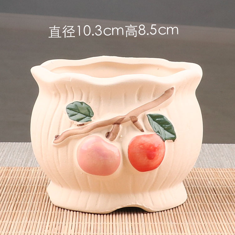 多肉花盆多肉植物花盆塑料粗陶田园素烧紫砂简约陶瓷花盆特价清仓