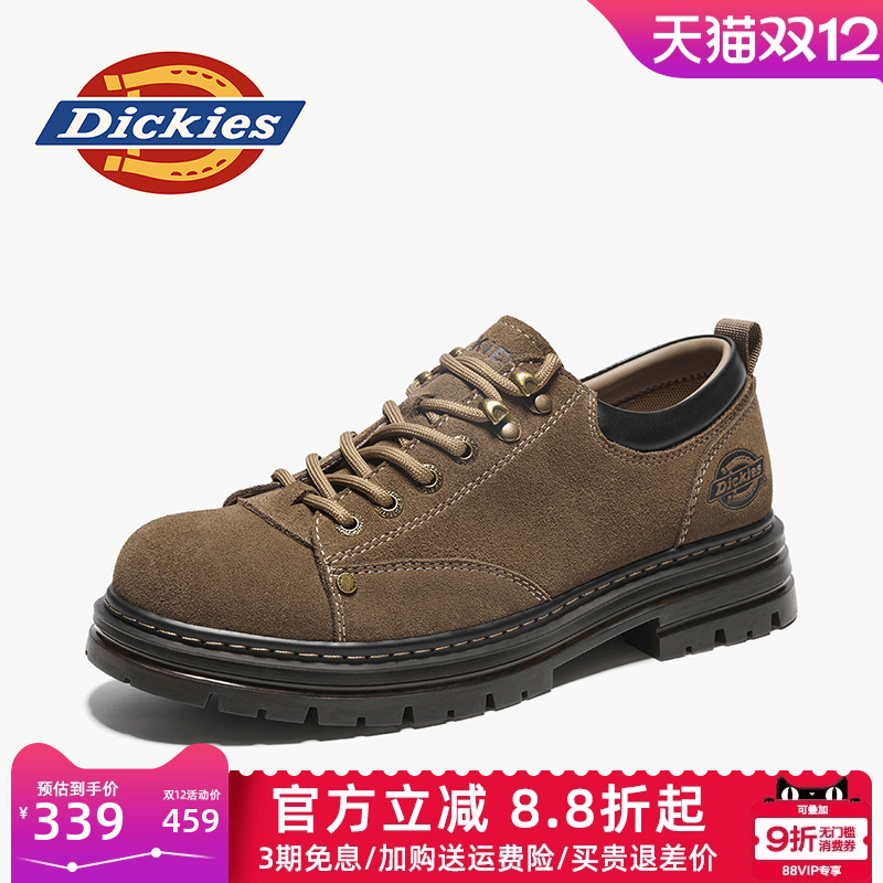 dickies男鞋春季英伦低帮工装鞋