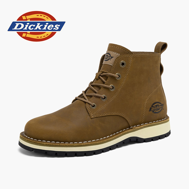 Dickies马丁靴男款2026新款夏季男鞋真皮英伦靴子男靴男士工装靴