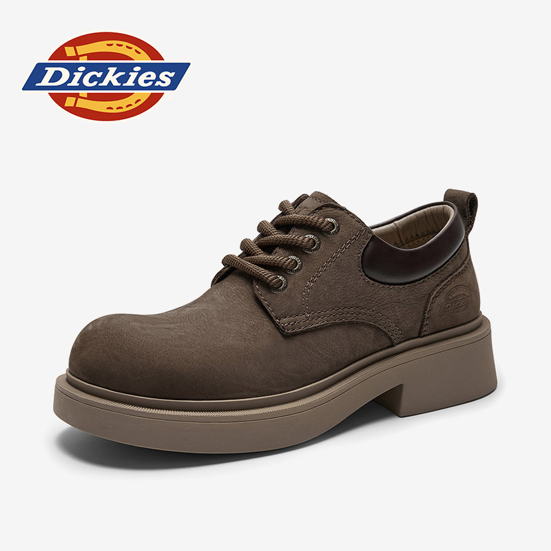 Dickies男士皮鞋2026新款夏季男鞋商务低帮工装鞋男款休闲德比鞋