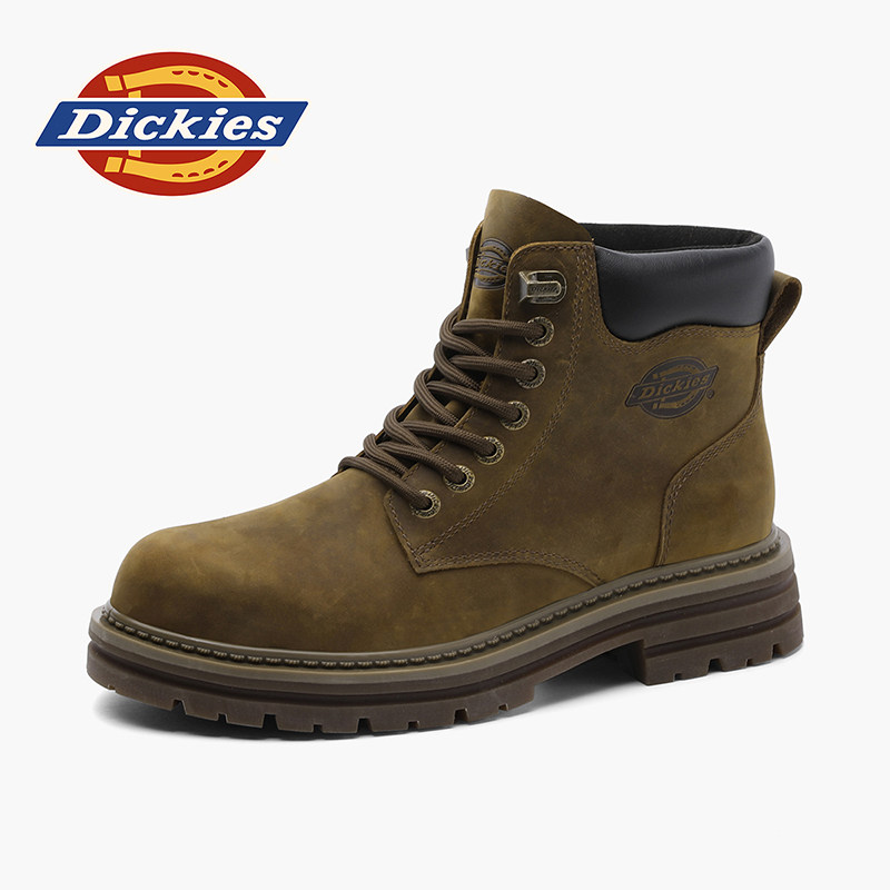 Dickies马丁靴男2026新款男鞋夏季靴子男靴英伦风男士真皮工装靴