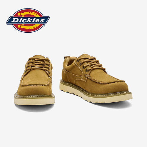 Dickies真皮低帮耐磨工装鞋男