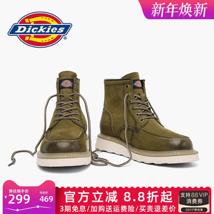 皮靴男士 Dickies马丁靴男靴2025新款 工装 秋冬季 英伦高帮靴子 男鞋