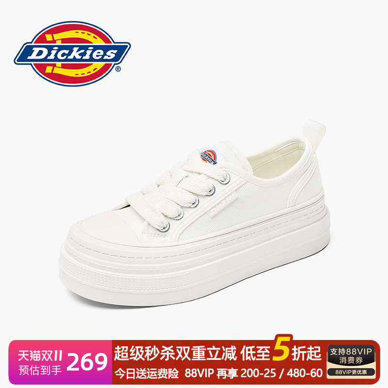 Dickies2026新款女鞋透气帆布鞋