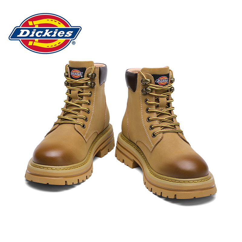 Dickies马丁靴男款高帮夏季男鞋工装靴英伦风男靴男士真皮靴子男