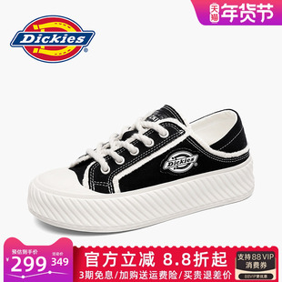 Dickies帆布鞋男款2026新款冬季冬秋布鞋男鞋男士休闲鞋子男潮鞋