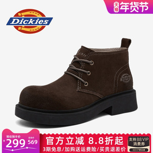 Dickies雪地靴男款2026新款冬季男鞋加绒保暖棉靴男士中帮马丁靴