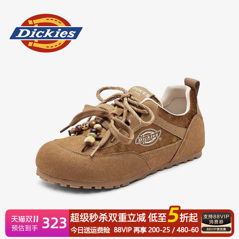 dickies女鞋四季休闲鞋德训鞋