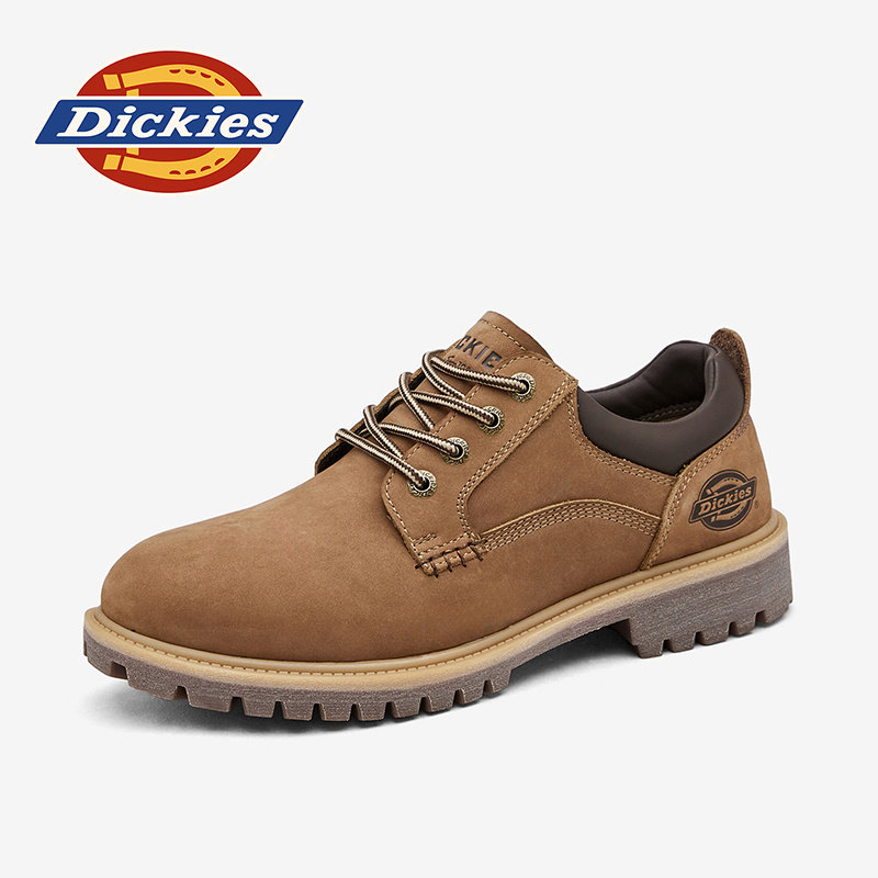 Dickies工装鞋男款2026新款男鞋夏季英伦低帮真皮皮鞋男士马丁鞋