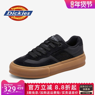 Dickies男鞋2026新款冬季鞋子男潮鞋黑色德训鞋男款男士休闲板鞋