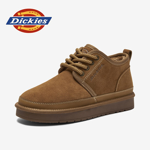 Dickies雪地靴男款2026新款冬季男鞋加绒保暖棉鞋子男士马丁棉靴