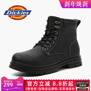 工装 Dickies马丁靴男款 英伦中帮靴子男靴男士 春夏男鞋 靴 2025新款