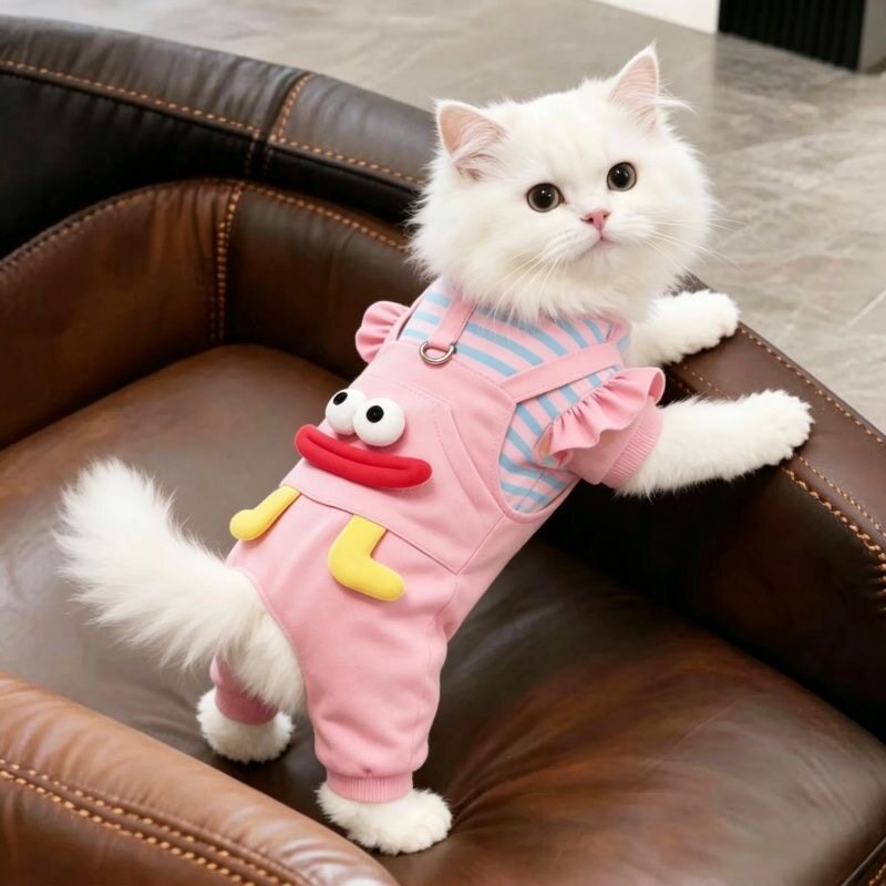 狗狗衣服秋冬款可牵引四脚衣宠物泰迪比熊保暖防掉毛小型犬打底衫