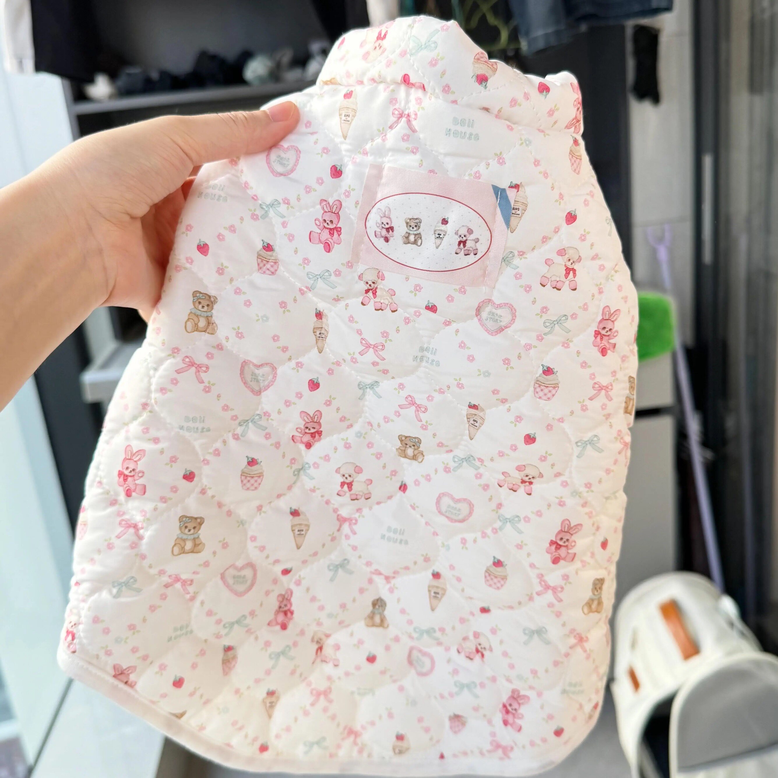 韩版秋冬狗狗保暖棉服宠物马甲外套可爱雪纳瑞泰迪比熊猫咪背心