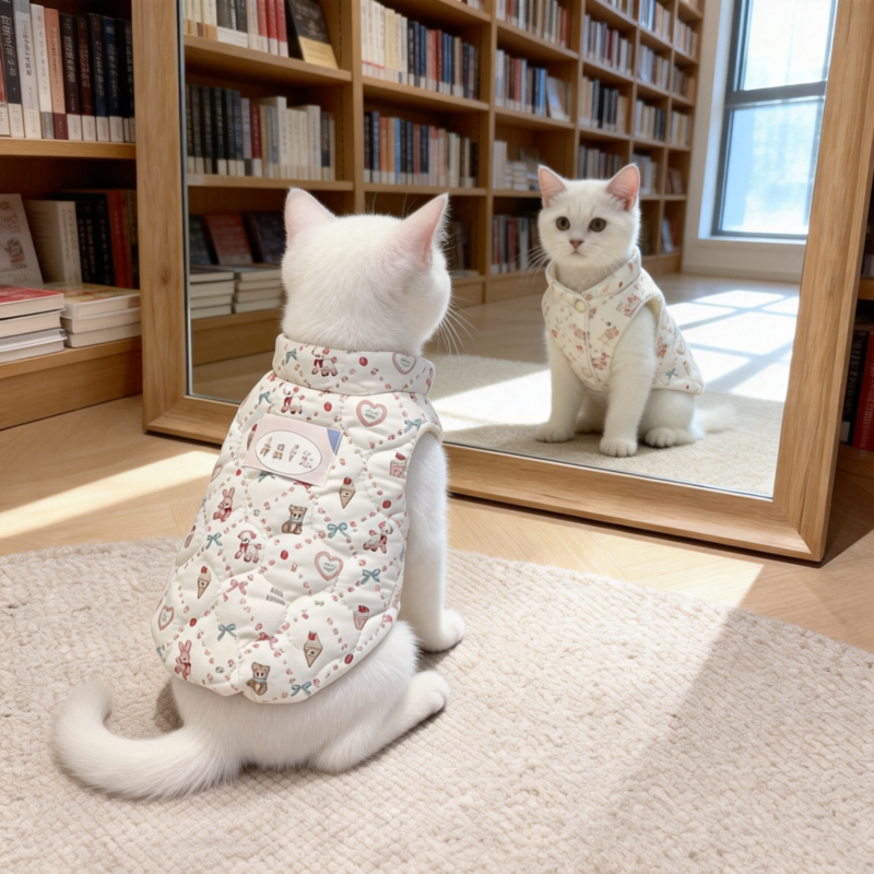 韩版秋冬狗狗保暖棉服宠物马甲外套可爱雪纳瑞泰迪比熊猫咪背心