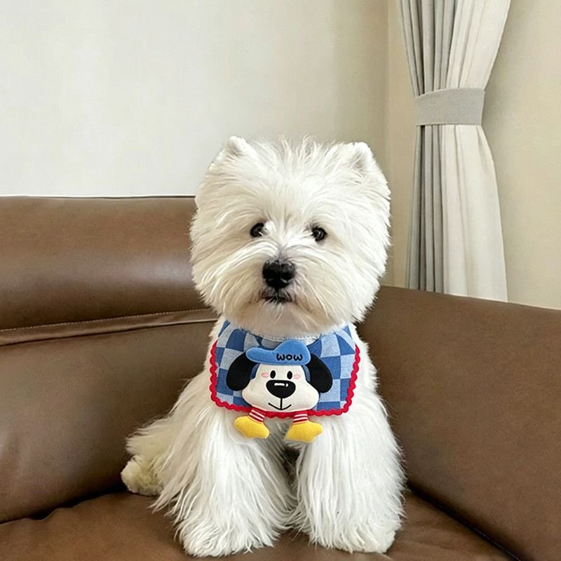 宠物口水巾围巾猫咪围脖狗狗三角巾小型犬拍照饰品可爱透气围兜