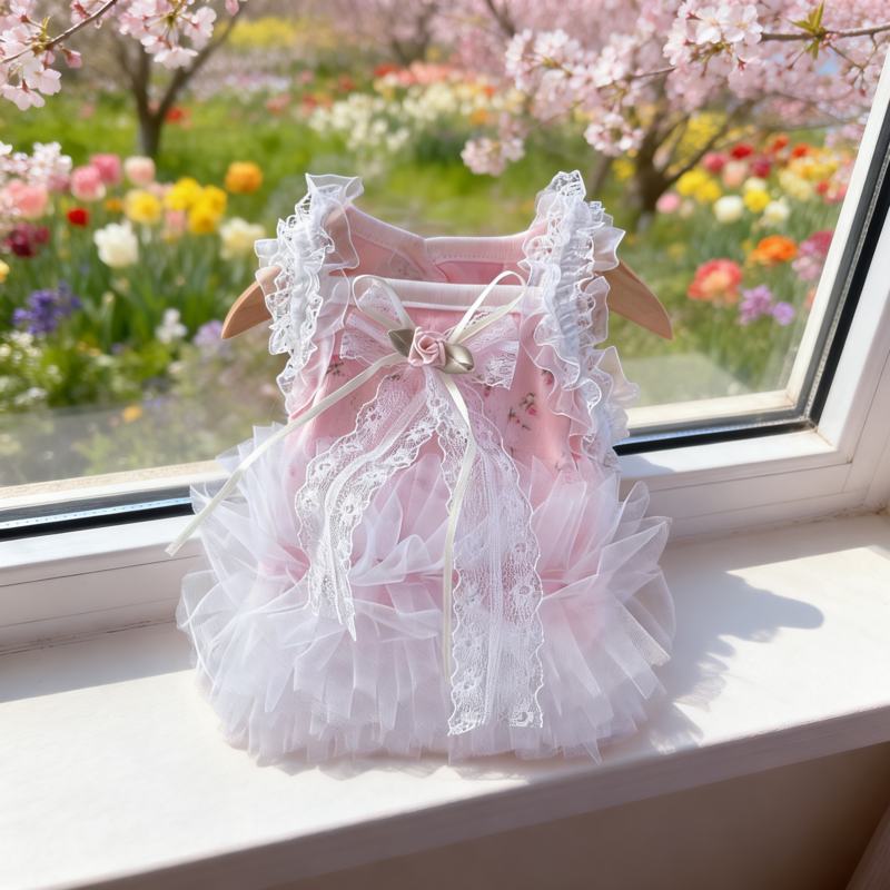 春夏洛丽塔公主裙狗狗猫咪衣服宠物服饰洋气小型犬千金风公主衣服