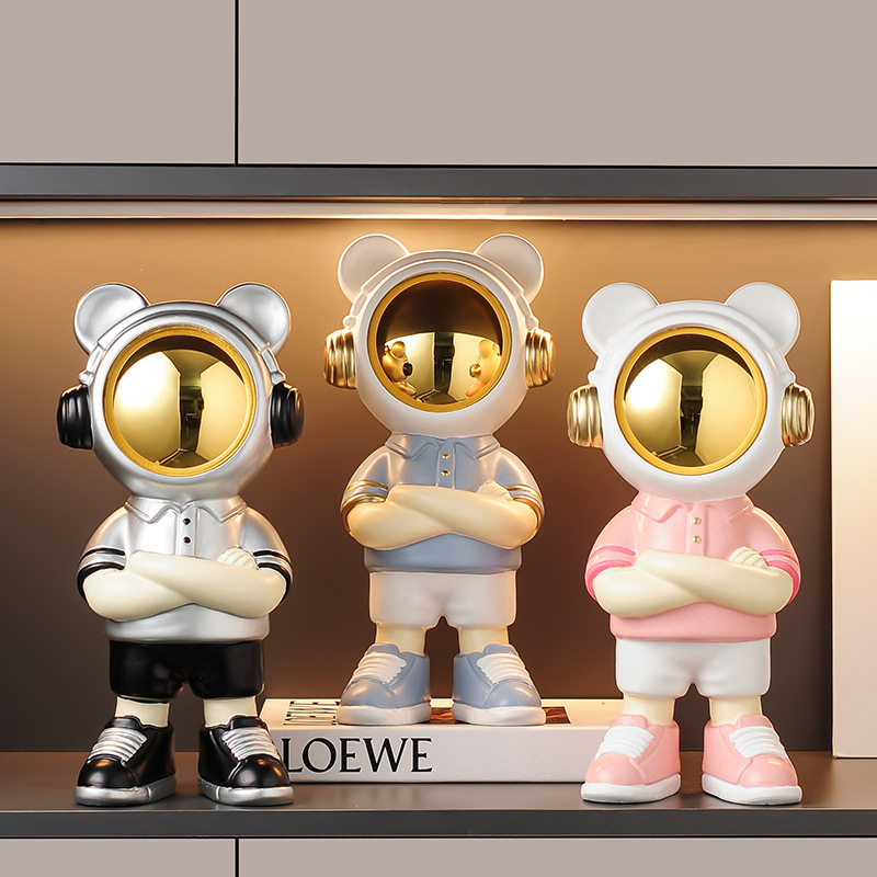 暴力熊大号摆件高级感小众客厅轻奢高档酒柜电视柜玄关家居装饰品