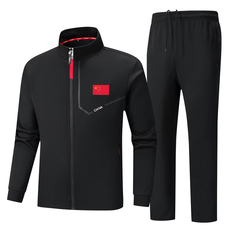 中国队运动套装男女体育生运动员儿童武术跆拳道训练服队服可印字