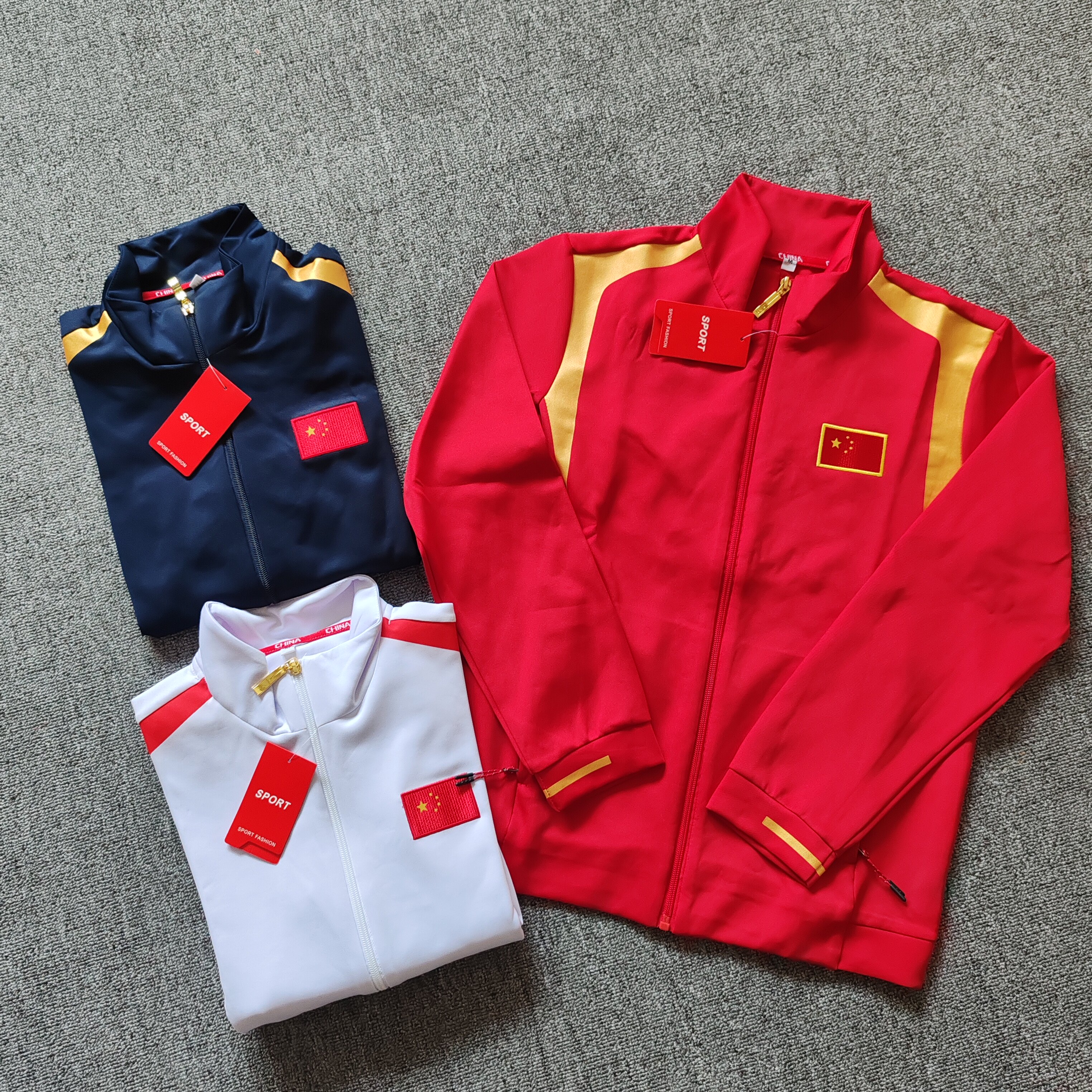 中国队夹克外套教练裁判训练服秋