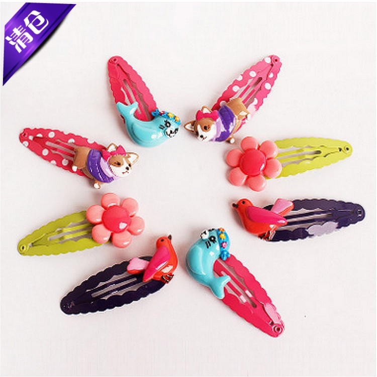环保儿童卡通风头饰花朵BB夹
